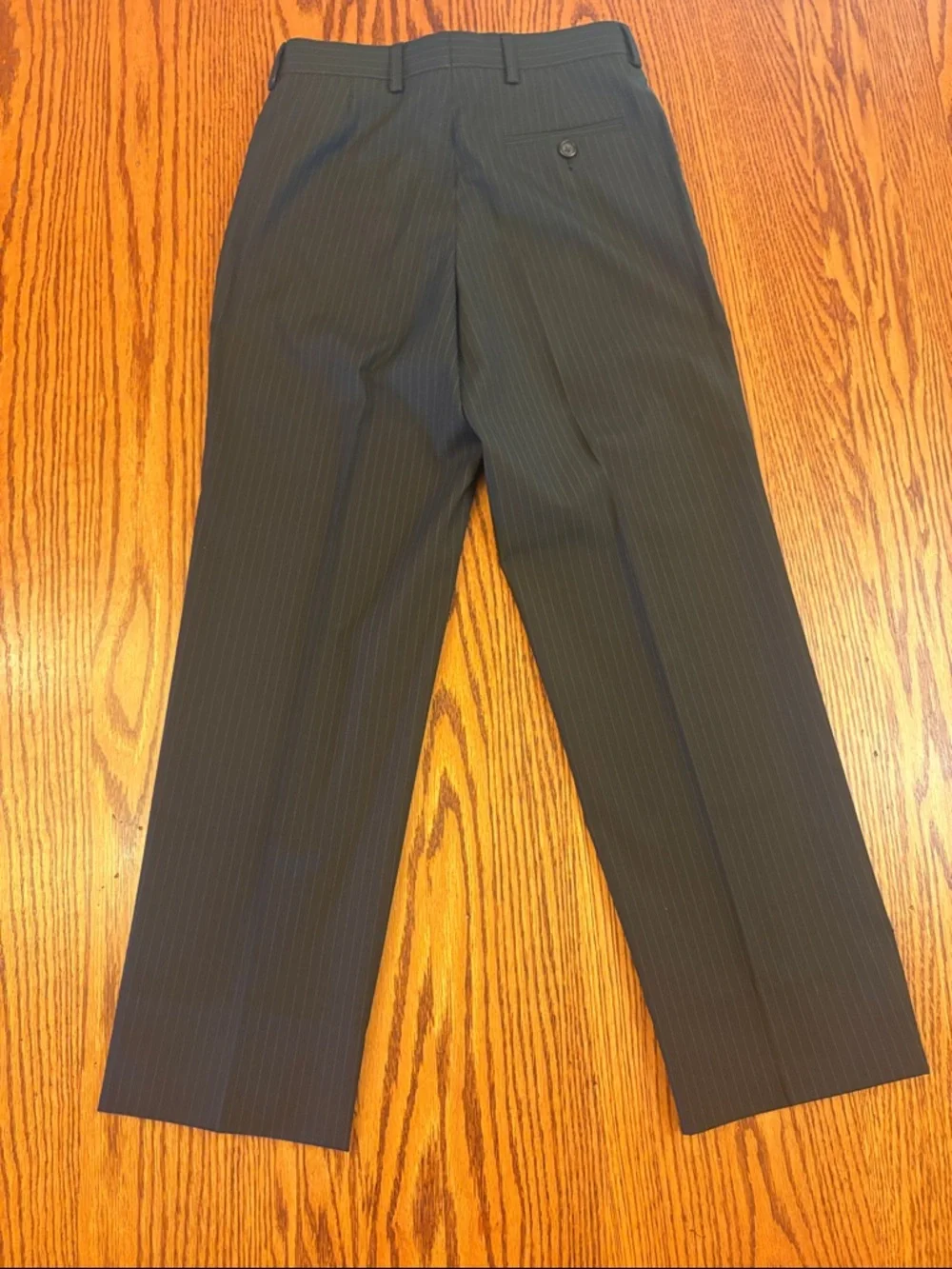 Boys Lauren Ralph Lauren Black Pinstripe Suit Sz 12 for Wedding/First Communion - Picture 14 of 16